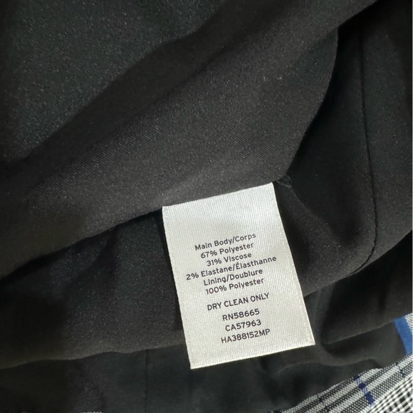 Halogen Stripped Blazer Jacket, Size M Petite - Picture 4 of 4